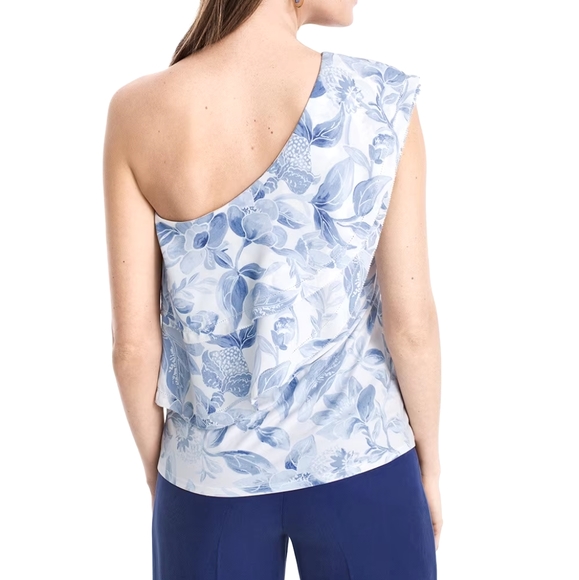EUC WHBM | Tiered One Shoulder Floral Top - Picture 3 of 3